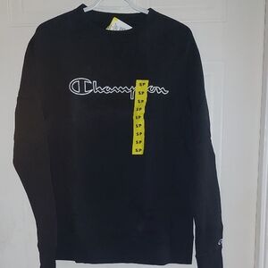 Champion Men's Black Crewneck Sweater